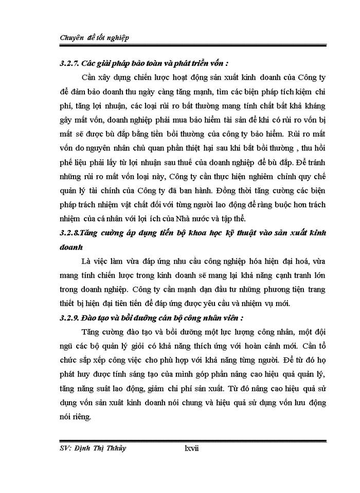 image for page Nâng cao hiệu quả sử dụng vốn lưu động tại Công ty Trách nhiệm hữu hạn Một thành viên Xi măng Vicem Tam Điệp