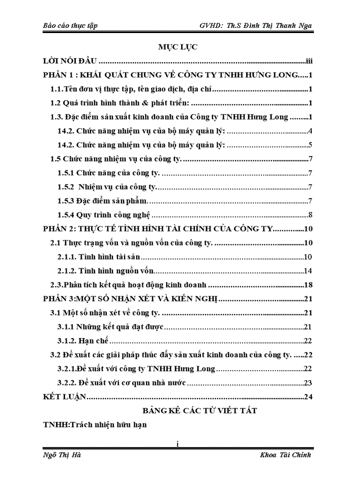 image for page Báo cáo Công ty Trách nhiệm hữu hạn Hưng Long