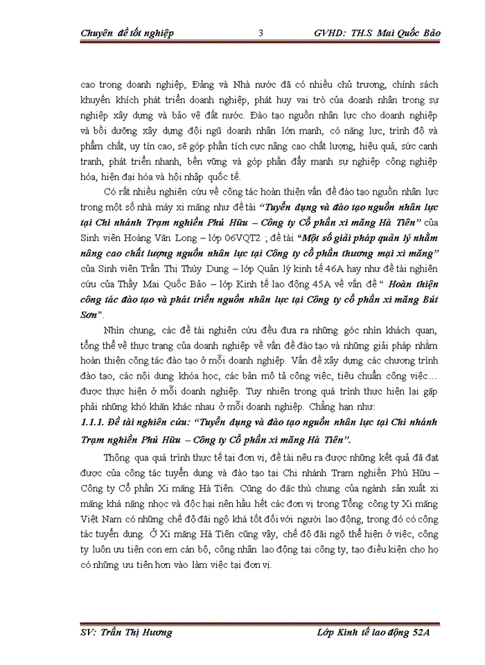 image for page Hoàn thiện công tác đào tạo nguồn nhân lực tại Công ty Trách nhiệm hữu hạn Một thành viên VICEM Hoàng Thạch giai đoạn năm 2011-2013