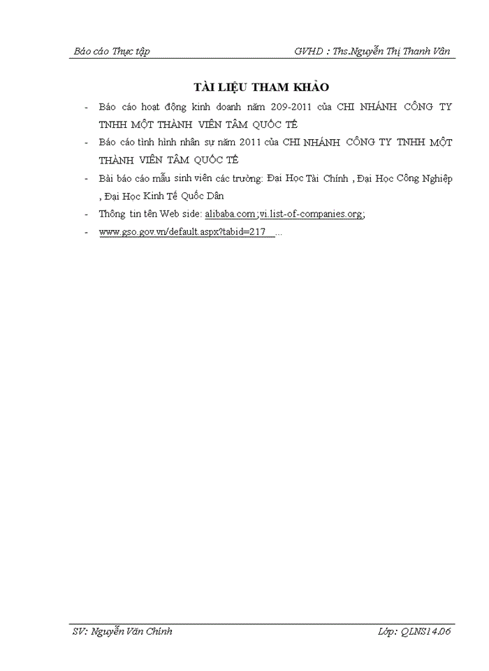 image for page Báo cáo Công ty Trách nhiệm hữu hạn Một thành viên TÂM QUỐC TẾ