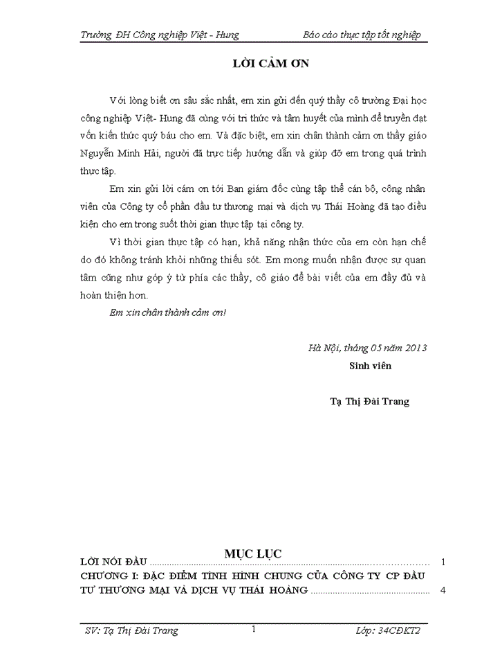 image for page THS Kế toán bán hàng và xác định kết quả kinh doanh tại Công ty cổ phần đầu tư thương mại và dịch vụ Thái Hoàng