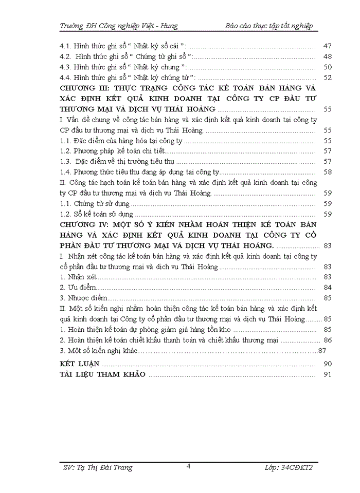 image for page THS Kế toán bán hàng và xác định kết quả kinh doanh tại Công ty cổ phần đầu tư thương mại và dịch vụ Thái Hoàng