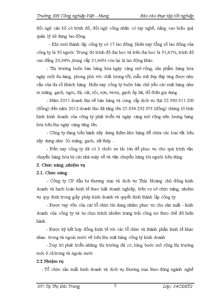 image for page THS Kế toán bán hàng và xác định kết quả kinh doanh tại Công ty cổ phần đầu tư thương mại và dịch vụ Thái Hoàng