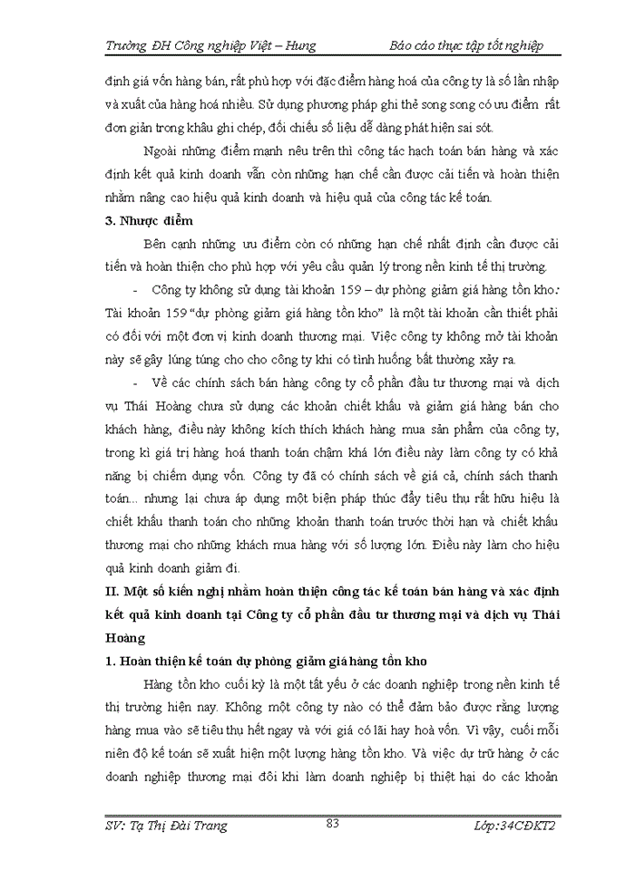 image for page THS Kế toán bán hàng và xác định kết quả kinh doanh tại Công ty cổ phần đầu tư thương mại và dịch vụ Thái Hoàng