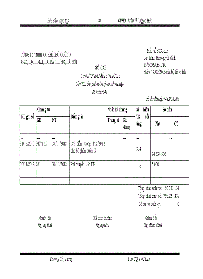 image for page Hoạt động sản xuất kinh doanh Công ty Trách nhiệm hữu hạn Cơ Khí Phú Cường