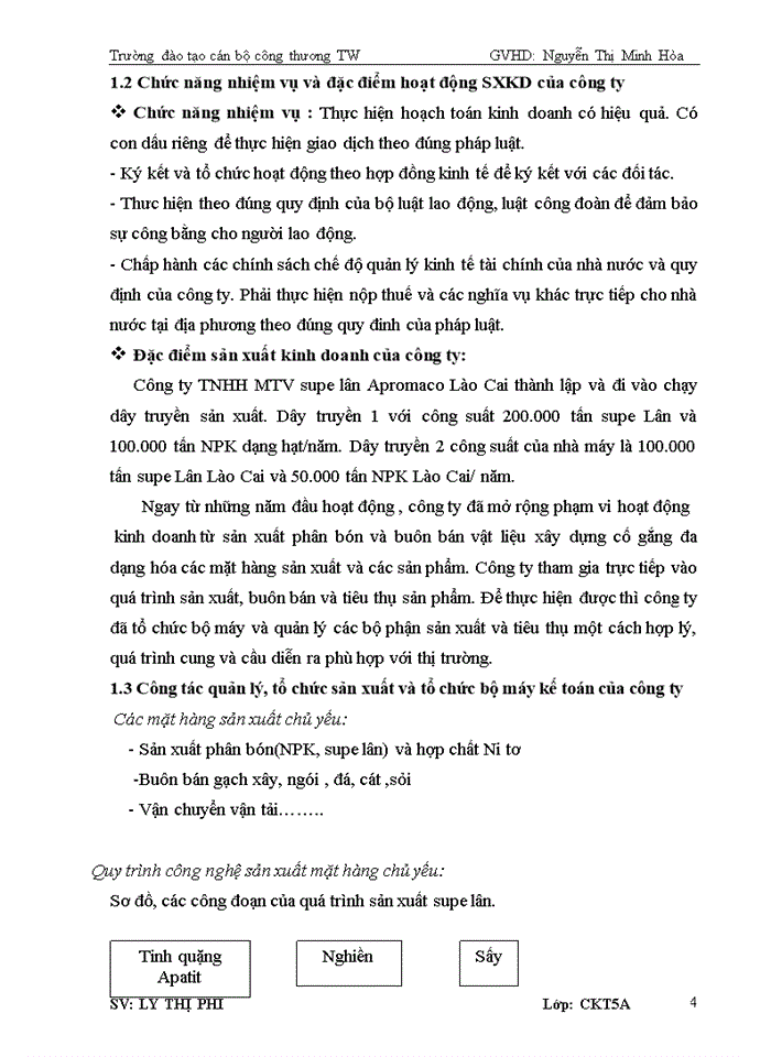 image for page Báo cáo Công ty Trách nhiệm hữu hạn Một thành viên supe Lân Apromaco Lào Cai