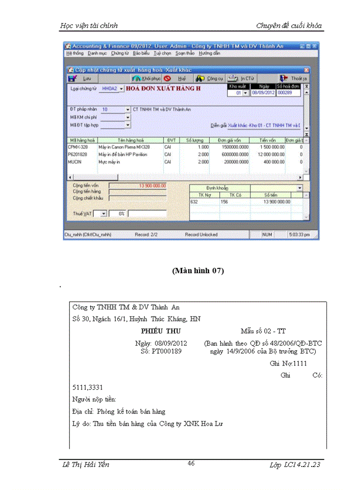 image for page THS Tổ chức công tác kế toán bán hàng và xác định kết quả bán hàng tại Công ty Trách nhiệm hữu hạn Thương Mại và Dịch Vụ Thành An