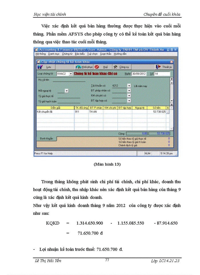 image for page THS Tổ chức công tác kế toán bán hàng và xác định kết quả bán hàng tại Công ty Trách nhiệm hữu hạn Thương Mại và Dịch Vụ Thành An
