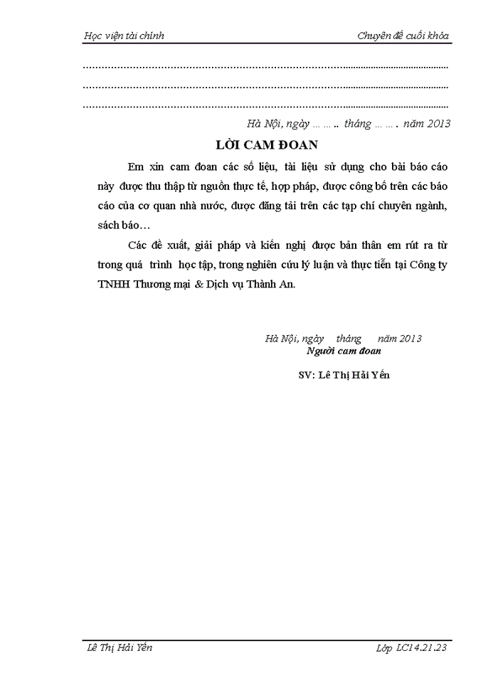 image for page THS Tổ chức công tác kế toán bán hàng và xác định kết quả bán hàng tại Công ty Trách nhiệm hữu hạn Thương Mại và Dịch Vụ Thành An