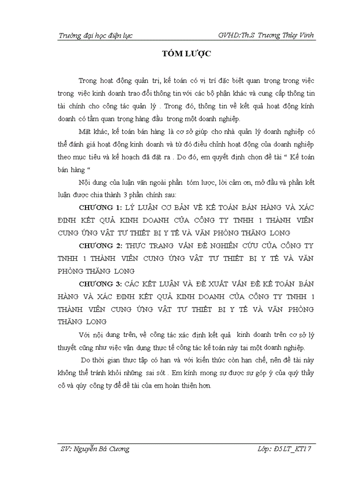 image for page Kế toán bán hàng Công ty Trách nhiệm hữu hạn 1 thành viên cung ứng vật tư thiết bị y tế và văn phòng Thăng Long