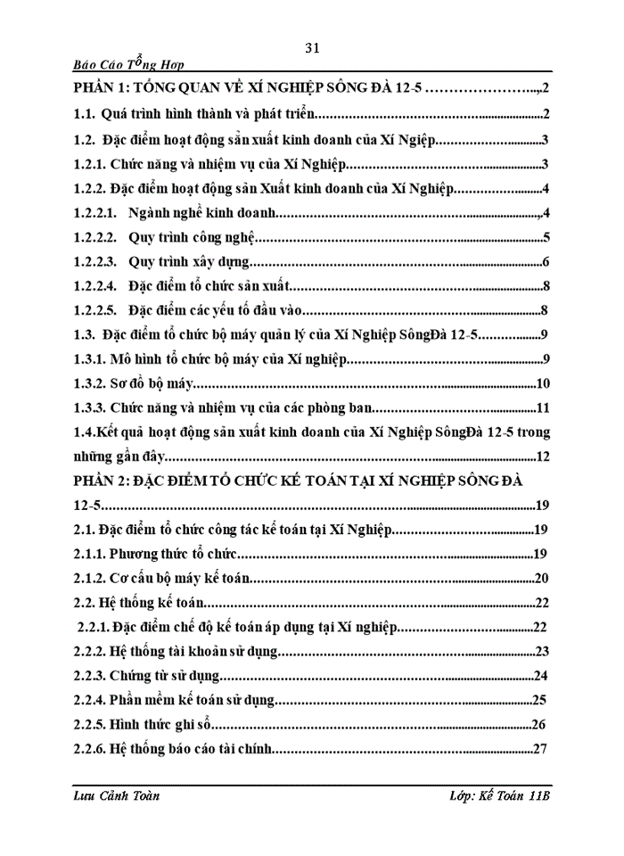 image for page Tæ chøc c ng t c kÕ to n tËp hîp chi phÝ s n xuÊt vµ tÝnh gi thµnh s n phÈm x y l p t i xÝ nghiÖp S ng µ 12 5