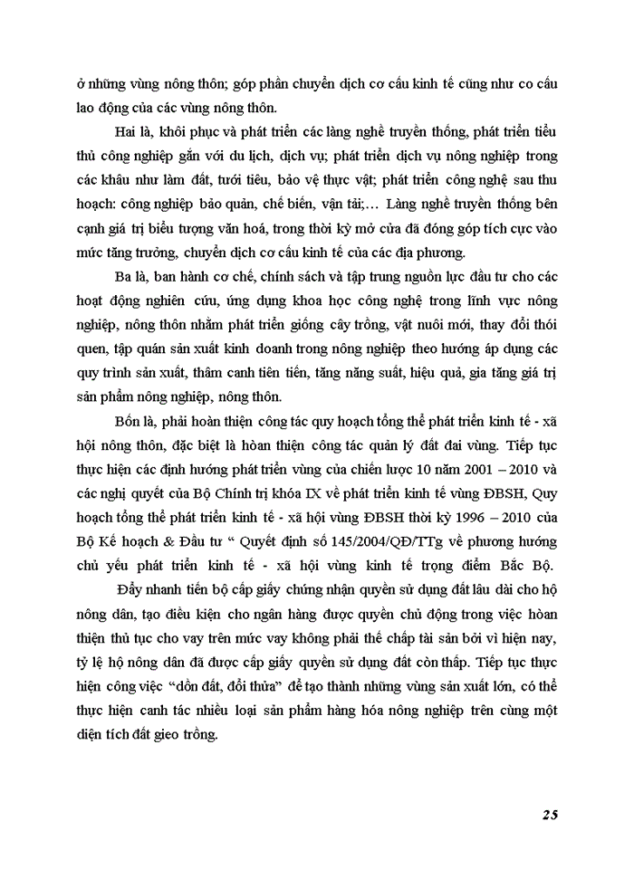 image for page Chuyển dịch cơ cấu ngành nông nghiệp ở các tỉnh đồng bằng Sông Hồng giai đoạn 2000-2010