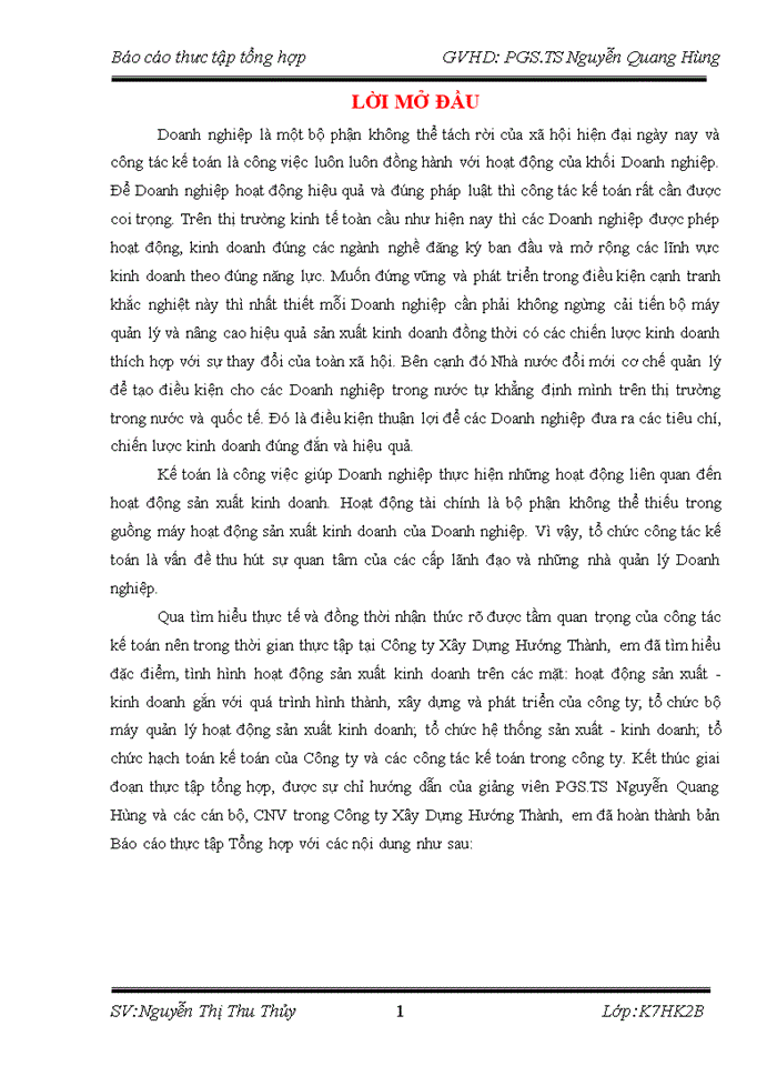 image for page Báo cáo Công ty Trách nhiệm hữu hạn Hướng Thành