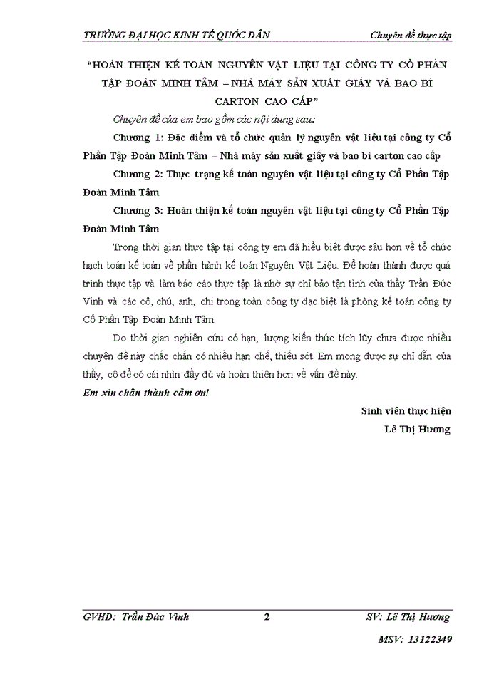 image for page HOÀN THIỆN KẾ TOÁN NGUYÊN VẬT LIỆU TẠI CÔNG TY CỔ PHẦN TẬP ĐOÀN MINH TÂM NHÀ MÁY SẢN XUẤT GIẤY VÀ BAO BÌ CARTON CAO CẤP