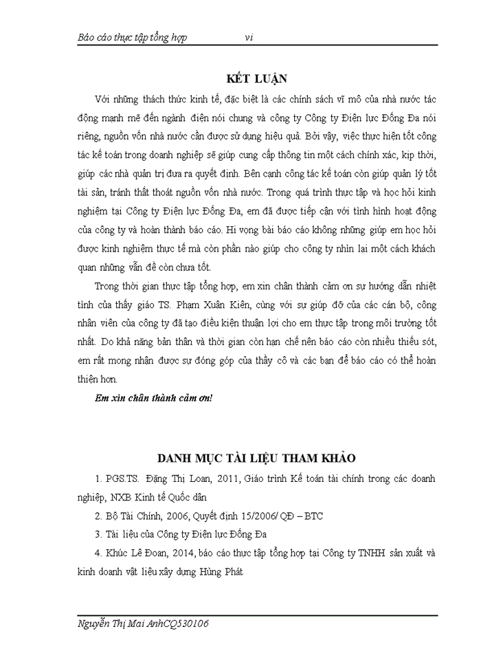 image for page Báo cáo TỔ CHỨC BỘ MÁY KẾ TOÁN VÀ HỆ THỐNG KẾ TOÁN TẠI CÔNG TY ĐIỆN LỰC ĐỐNG ĐA