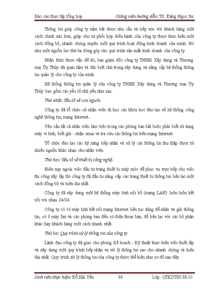 image for page THỰC TRẠNG HOẠT ĐỘNG KINH DOANH CỦA CÔNG TY Trách nhiệm hữu hạn XÂY DỰNG VÀ THƯƠNG MẠI ÚY THỦY