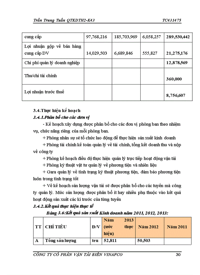image for page Báo cáo Công ty Cổ Phần vận tải biển VINAFCO