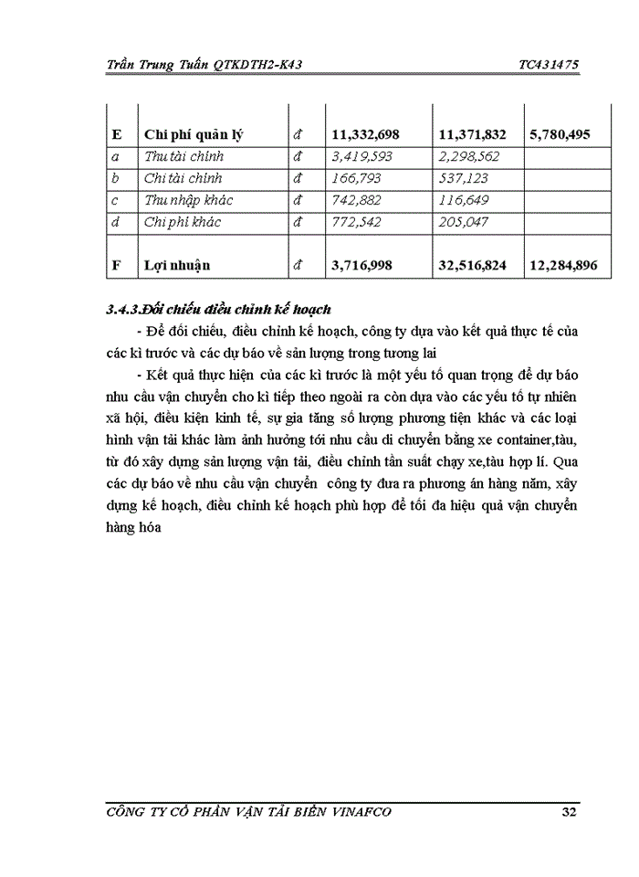 image for page Báo cáo Công ty Cổ Phần vận tải biển VINAFCO