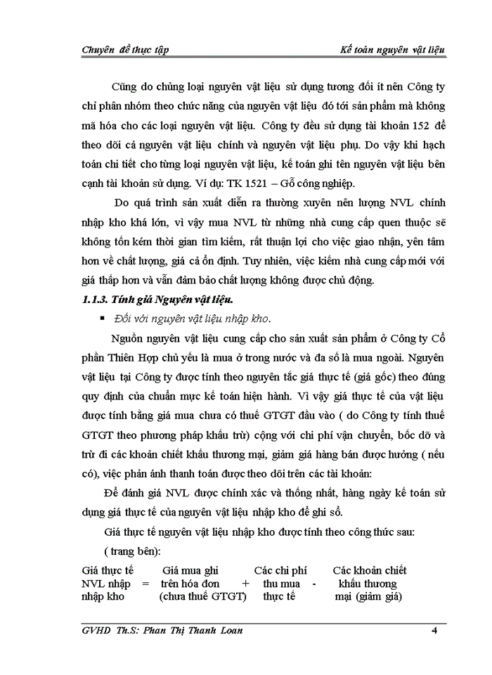 image for page Hoàn thiện kế toán Nguyên vật liệu tại Công ty Cổ phần Thiên Hợp