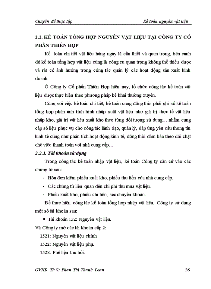 image for page Hoàn thiện kế toán Nguyên vật liệu tại Công ty Cổ phần Thiên Hợp