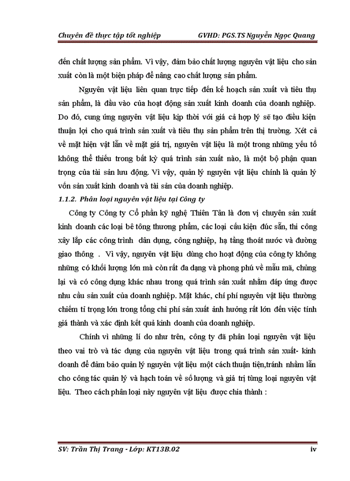 image for page Hoàn thiện kế toán nguyên vật liệu tại Công ty Cổ phần Kỹ nghệ Thiên Tân