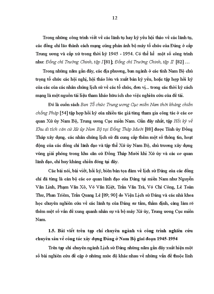 image for page Quá trình xây dựng tổ chức và hoạt động của Xứ ủy Nam Bộ và Trung ương Cục miền Nam 1945-1954