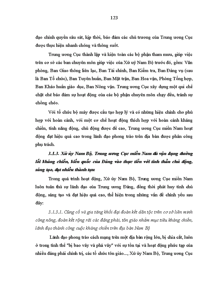 image for page Quá trình xây dựng tổ chức và hoạt động của Xứ ủy Nam Bộ và Trung ương Cục miền Nam 1945-1954