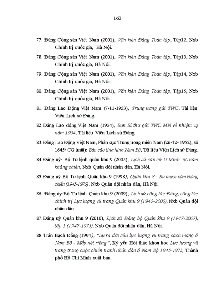 image for page Quá trình xây dựng tổ chức và hoạt động của Xứ ủy Nam Bộ và Trung ương Cục miền Nam 1945-1954