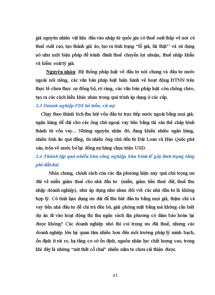 image for page Thực trạng và giải pháp tăng cường thu hút vốn đầu tư trực tiếp nước ngoài FDI vào Việt Nam