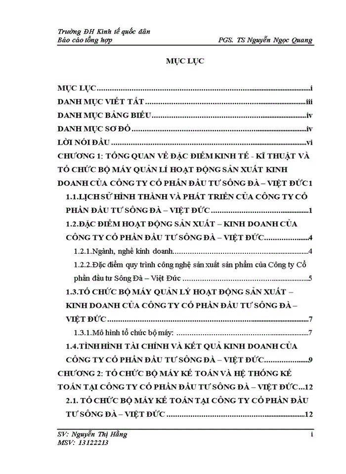 image for page Tổ chức bộ máy kế toán và hệ thống sổ sách kế toán tại công ty cổ phần đầu tư Sông Đà Việt Đức