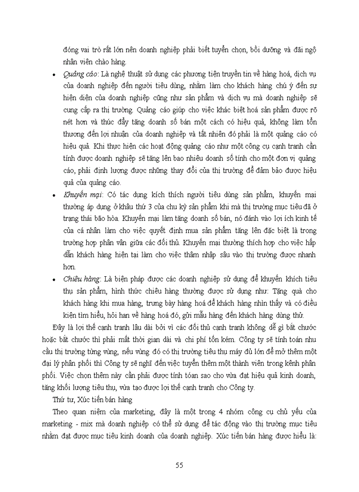 image for page Giải pháp marketing nhằm nâng cao khả năng cạnh tranh sản phẩm của Công ty Cổ phần dịch vụ và đầu tư Thương mại Nam Việt