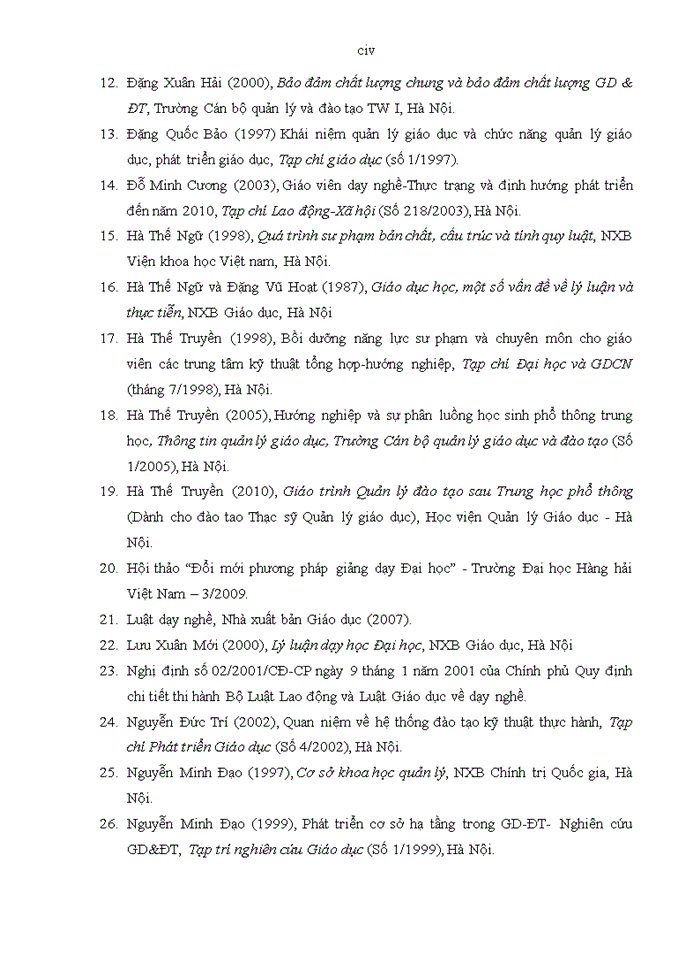 image for page THS Hoàn thiện quản lý đào tạo nghề của Trường Đào tạo Bồi dưỡng Cán bộ Công Thương TW