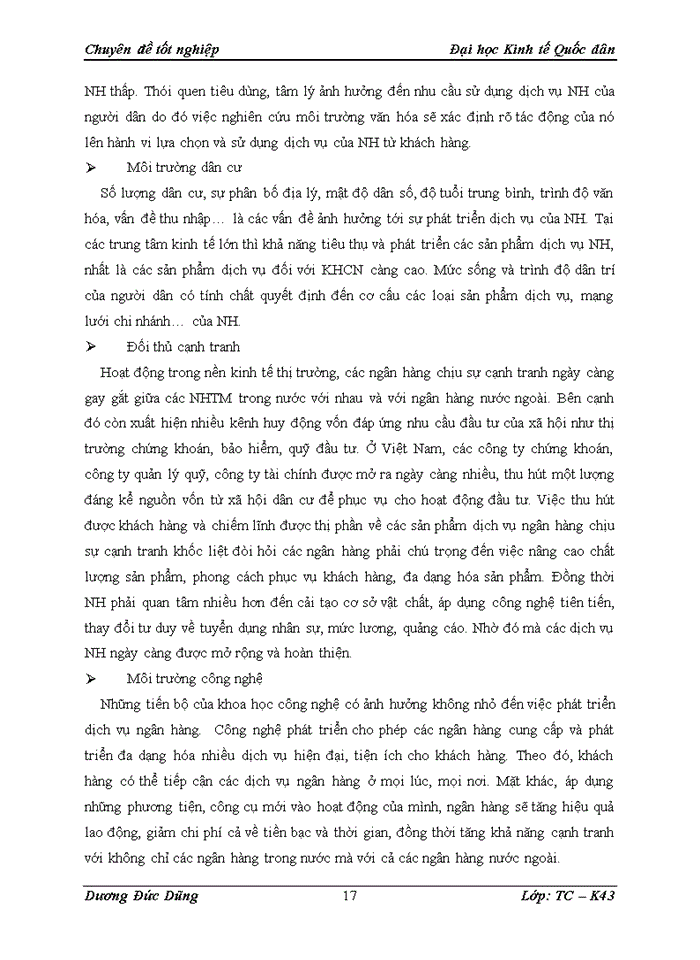 image for page Phát triển dịch vụ khách hàng cá nhân tại ngân hàng TMCổ phần Ngoại thương Việt Nam - Thực trạng và giải pháp