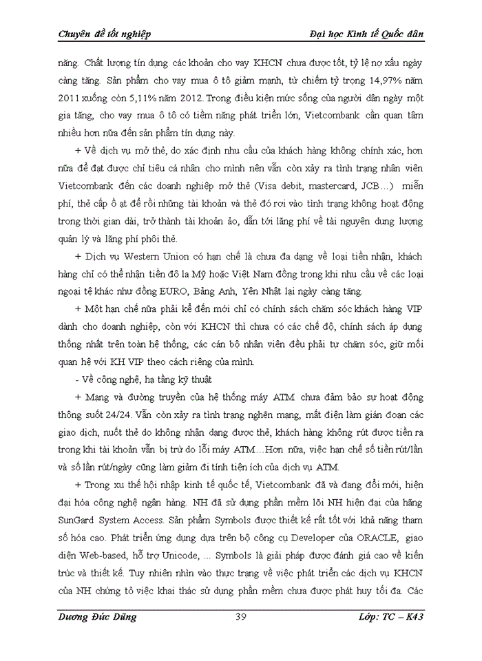 image for page Phát triển dịch vụ khách hàng cá nhân tại ngân hàng TMCổ phần Ngoại thương Việt Nam - Thực trạng và giải pháp