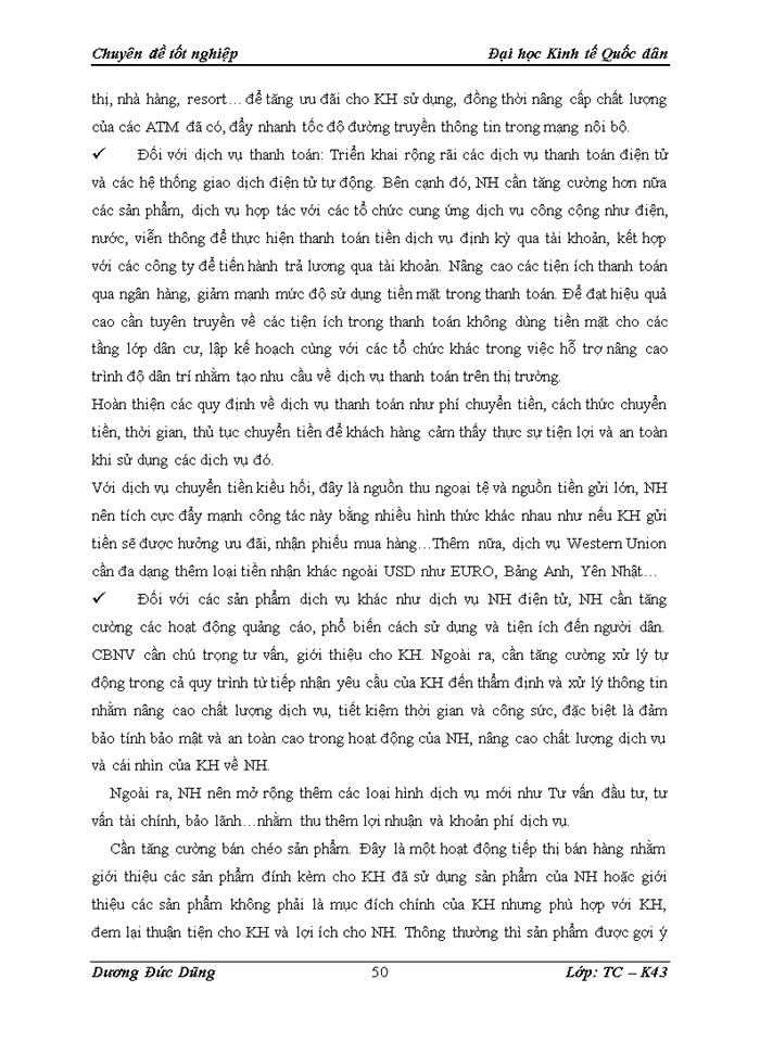 image for page Phát triển dịch vụ khách hàng cá nhân tại ngân hàng TMCổ phần Ngoại thương Việt Nam - Thực trạng và giải pháp