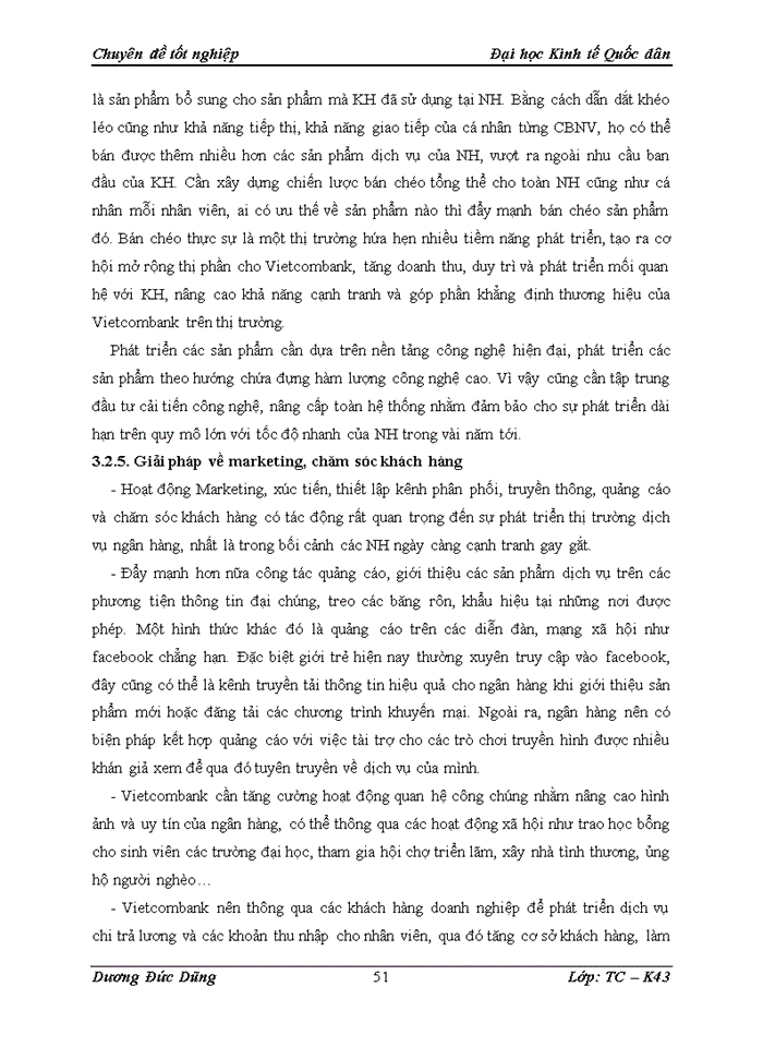 image for page Phát triển dịch vụ khách hàng cá nhân tại ngân hàng TMCổ phần Ngoại thương Việt Nam - Thực trạng và giải pháp