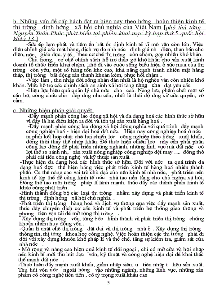 Triết mác Chñ tr ng ph t triÓn kinh tÕ thÞ tr êng cña ng céng s n ViÖt Nam vµ nh ng vÊn Ò cÊp b ch Æt ra hiÖn nay theo h íng hoµn thiÖn kinh tÕ thÞ tr êng Þnh h íng x héi chñ nghÜa ë ViÖt Nam