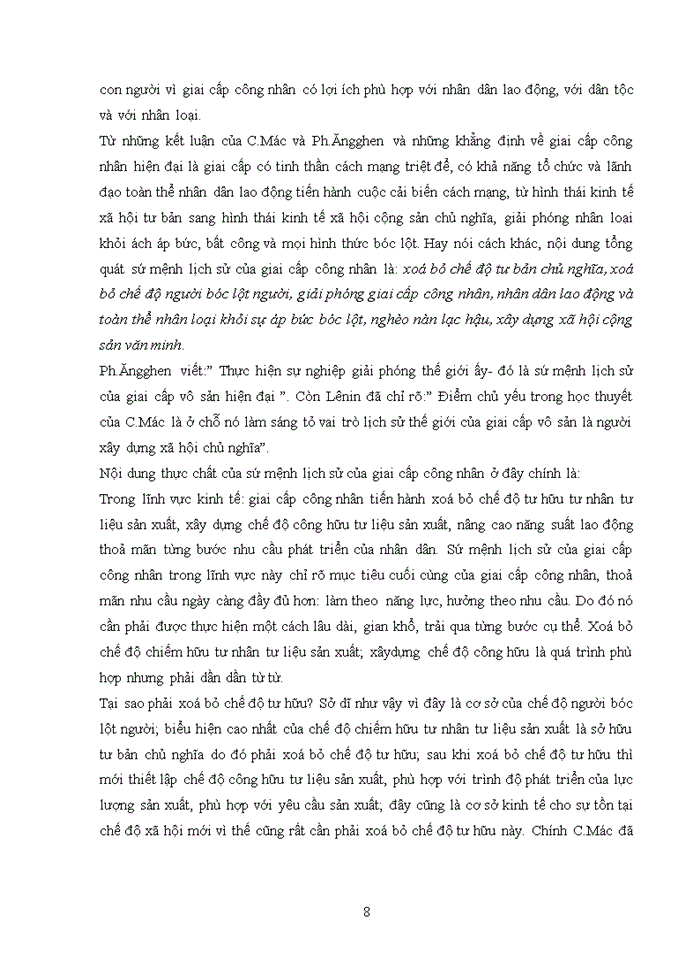 image for page Giai cấp công nhân mác