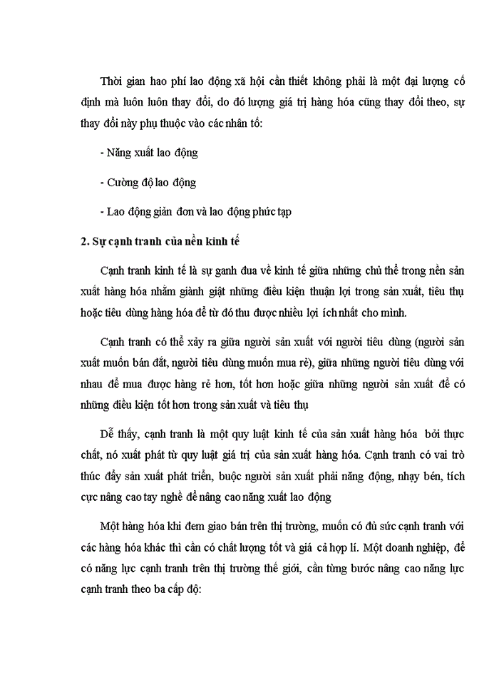 image for page Triết mác Lí luận về giá trị và vận dụng lí luận này trong nâng cao sức cạnh tranh của nền kinh tế nước ta trong hội nhập kinh tế quốc tế