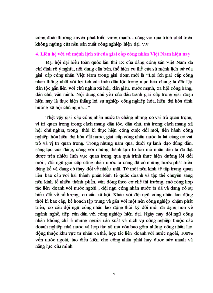 image for page Triết mác Giai cấp công nhân và sứ mệnh lịch sử của giai cấp công nhân