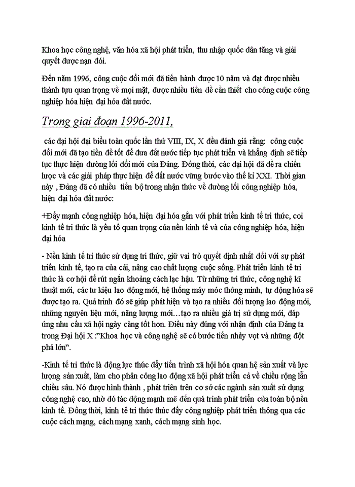 image for page Đường lối đảng Phân tích cơ sở lý luận triết học của đường lối công nghiệp hóa -hiện đại hóa ở nước ta hiện nay đường lối