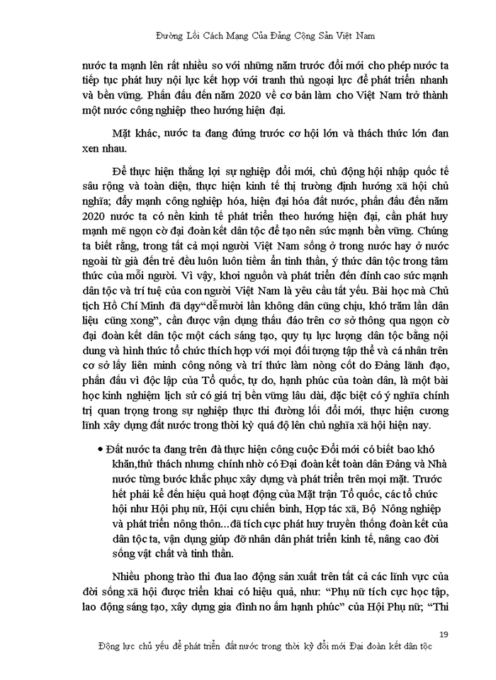 image for page Đảng PHÂN TÍCH QUAN ĐIỂM MỚI CỦA ĐẢNG TA VỀ ĐỘNG LỰC CHỦ YẾU ĐỂ PHÁT TRIỂN ĐẤT NƯỚC TRONG THỜI KỲ ĐỔI MỚI NÊU Ý NGHĨA THỰC TIỄN CỦA QUAN ĐIỂM NÀY
