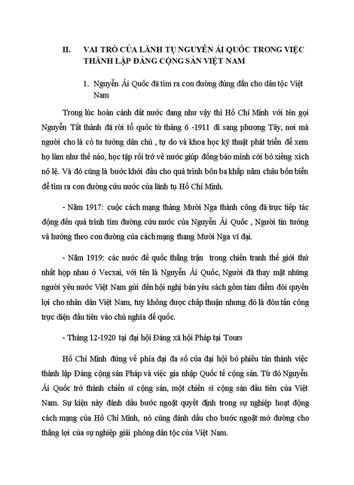 image for page Đường lối đảng vai trò của lãnh tụ Hồ Chí Minh trong việc thành lập Đảng Cộng sản Việt Nam