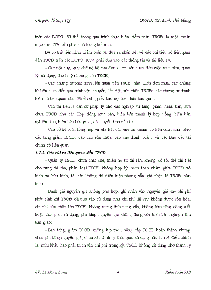 image for page Vận dụng quy trình kiểm toán váo kiểm toán khoản mục tài sản cố định trong kiểm toán Báo cáo tài chính do Công ty Trách nhiệm hữu hạn Kiểm toán APEC thực hiện