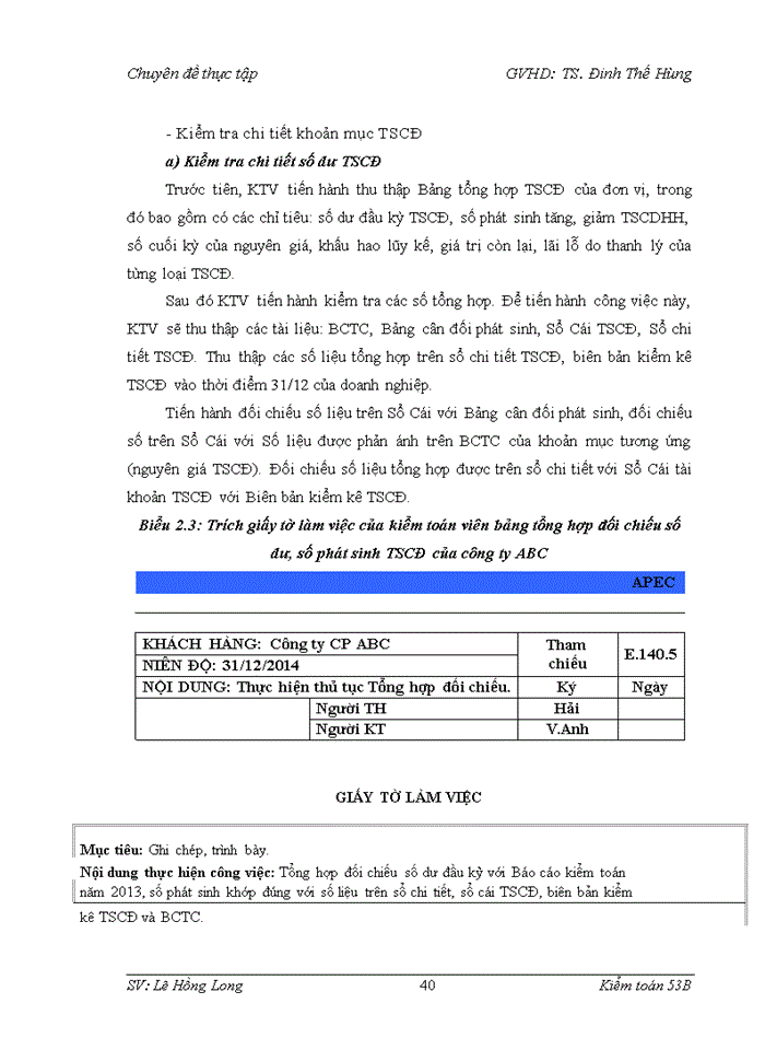 image for page Vận dụng quy trình kiểm toán váo kiểm toán khoản mục tài sản cố định trong kiểm toán Báo cáo tài chính do Công ty Trách nhiệm hữu hạn Kiểm toán APEC thực hiện