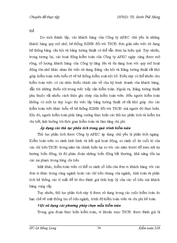 image for page Vận dụng quy trình kiểm toán váo kiểm toán khoản mục tài sản cố định trong kiểm toán Báo cáo tài chính do Công ty Trách nhiệm hữu hạn Kiểm toán APEC thực hiện