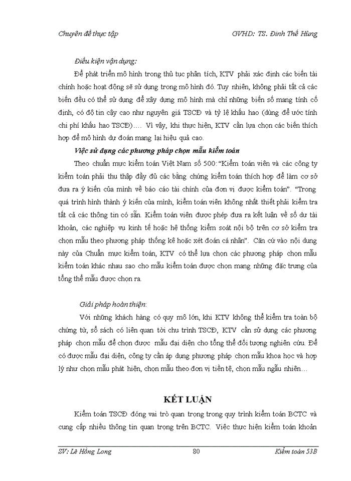 image for page Vận dụng quy trình kiểm toán váo kiểm toán khoản mục tài sản cố định trong kiểm toán Báo cáo tài chính do Công ty Trách nhiệm hữu hạn Kiểm toán APEC thực hiện