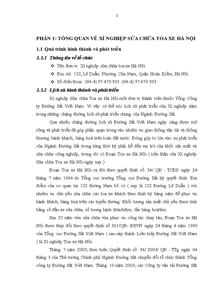 image for page Xí nghiệp sửa chữa toa xe Hà Nội