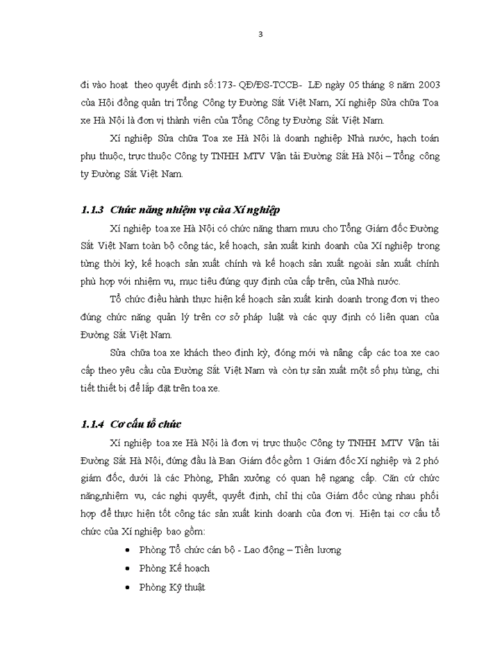 image for page ĐẶC ĐIỂM PHÒNG TỔ CHỨC CÁN BỘ - LAO ĐỘNG XÍ NGHIỆP SỬA CHỮA TOA XE HÀ NỘI