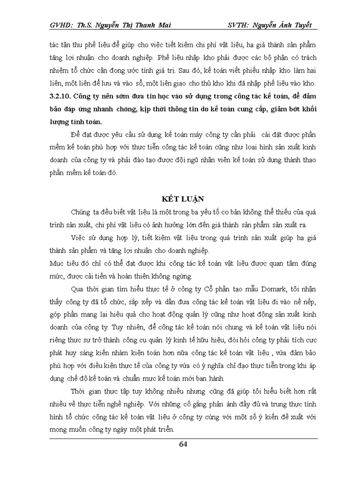 image for page Tổ chức hạch toán kế toán nguyên vật liệu ở công ty Cổ phần tạo mẫu Domark